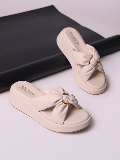 Alani Cream Wedge Heels
