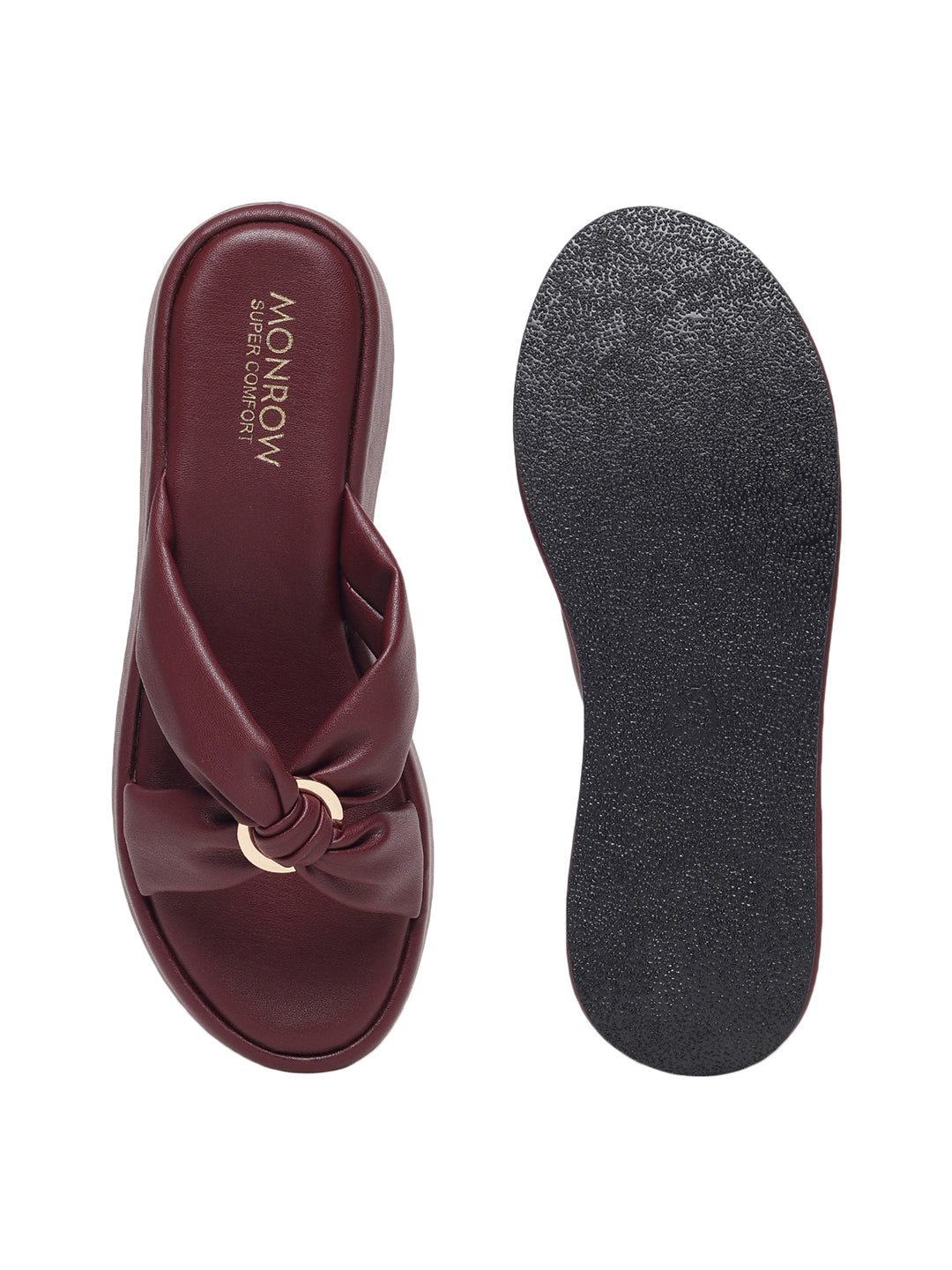 Alani Maroon Wedge Heels