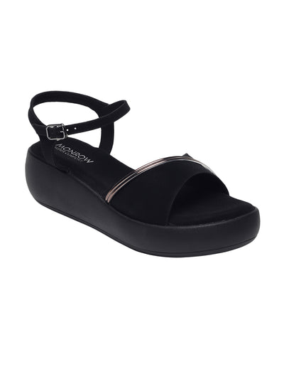 Kaylee Black Flatform Heels