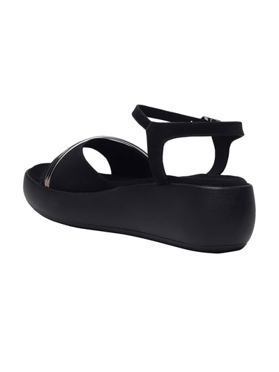 Kaylee Black Flatform Heels