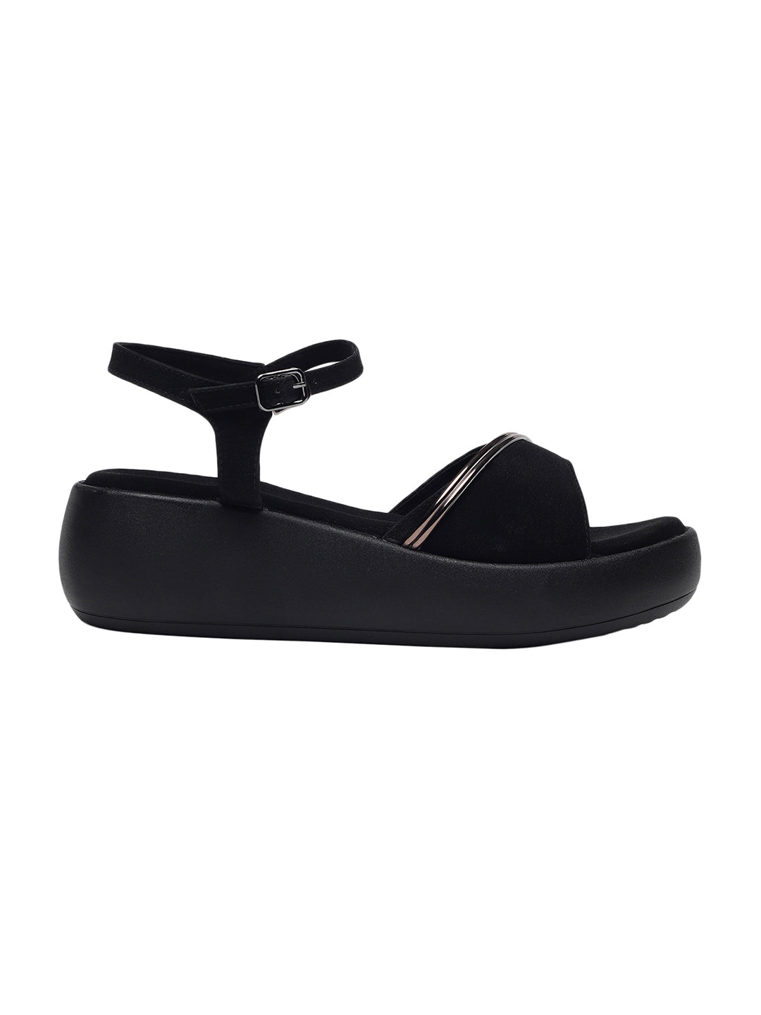 Kaylee Black Flatform Heels