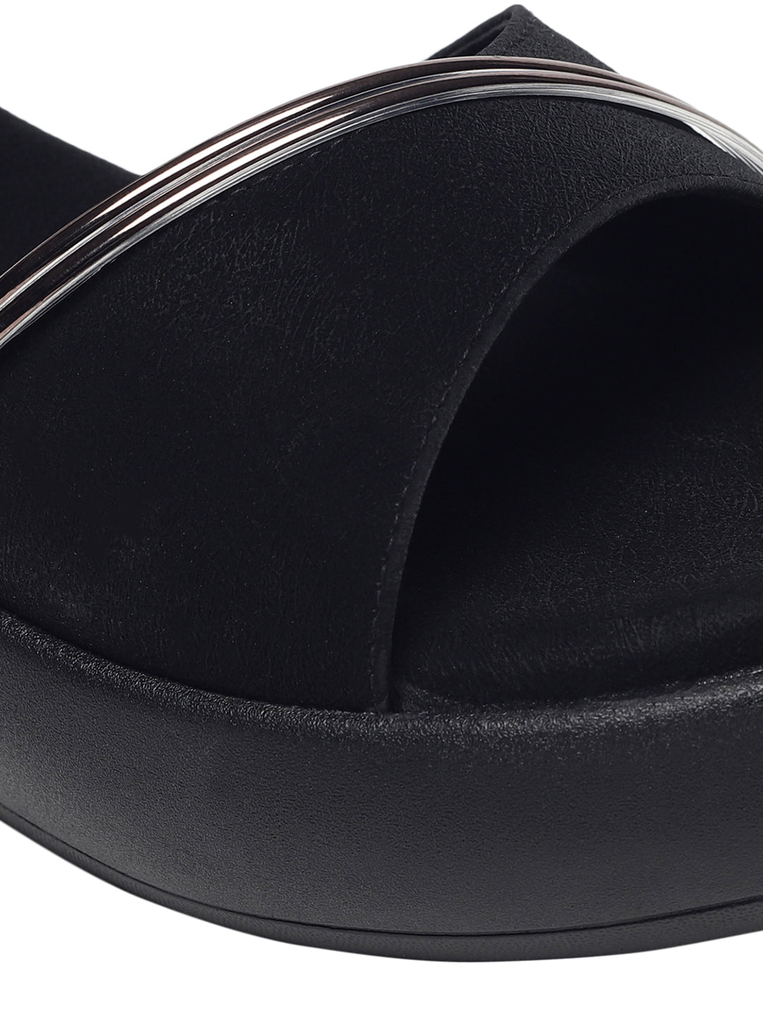 Kaylee Black Flatform Heels