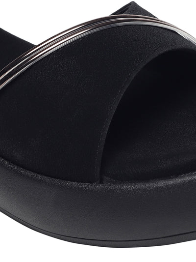 Kaylee Black Flatform Heels
