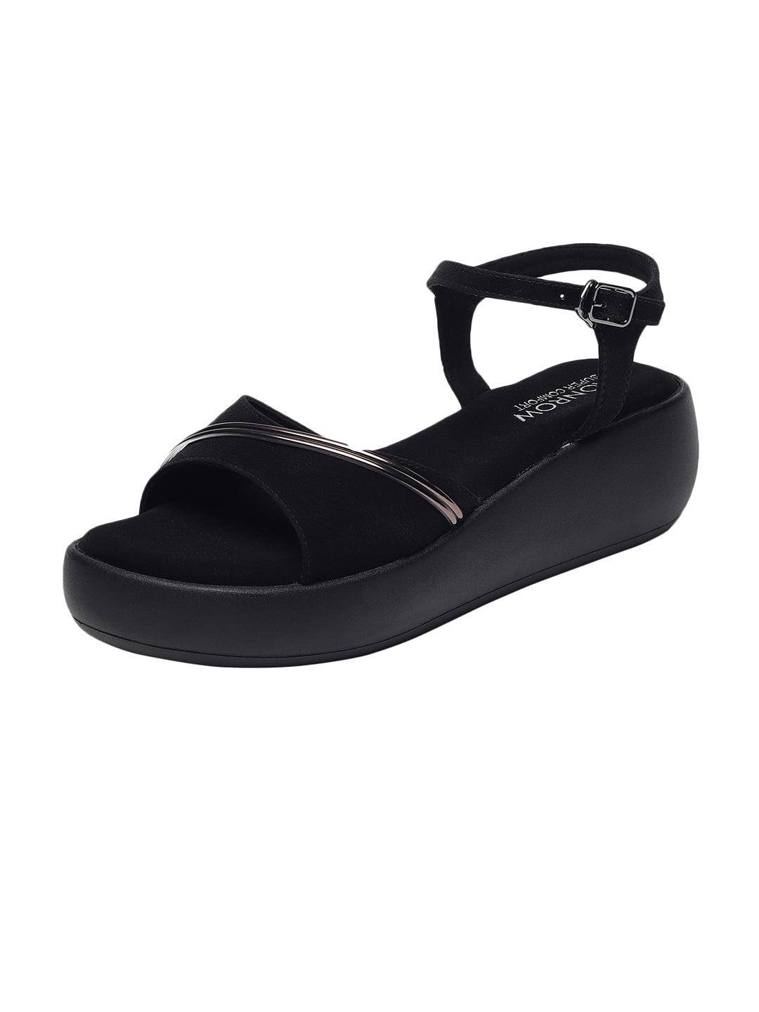 Kaylee Black Flatform Heels
