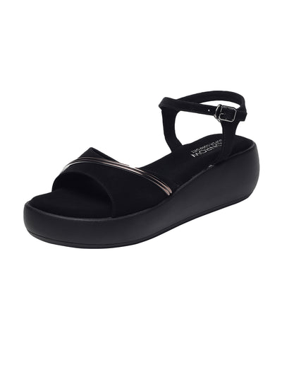 Kaylee Black Flatform Heels