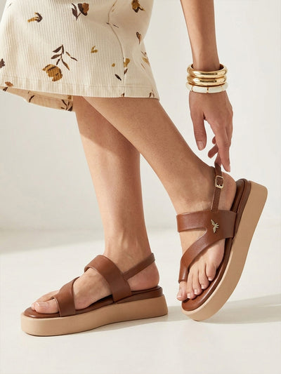 Tiva Tan Wedge Heels