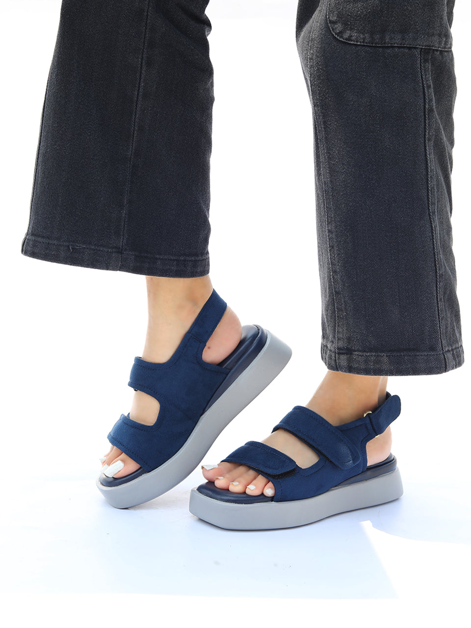 Eudora Blue Flatform Heels