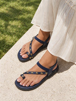 Blissi Navy Blue Flats