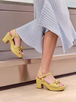Paige Yellow Platform Heels