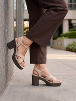 Maria Cream Block Heels