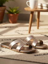 Irma Gun Metal Flats