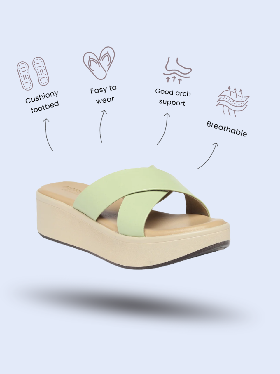 Noel Green Wedge Heel