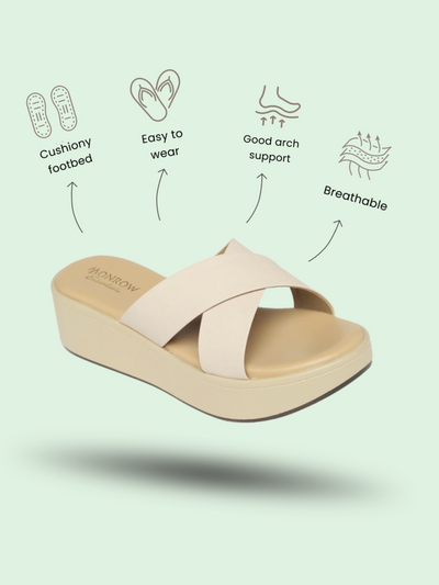 Noel Cream Wedge Heels