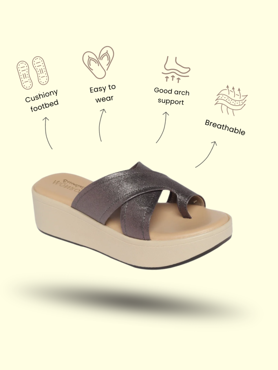 Theresa Gun Metal Heels