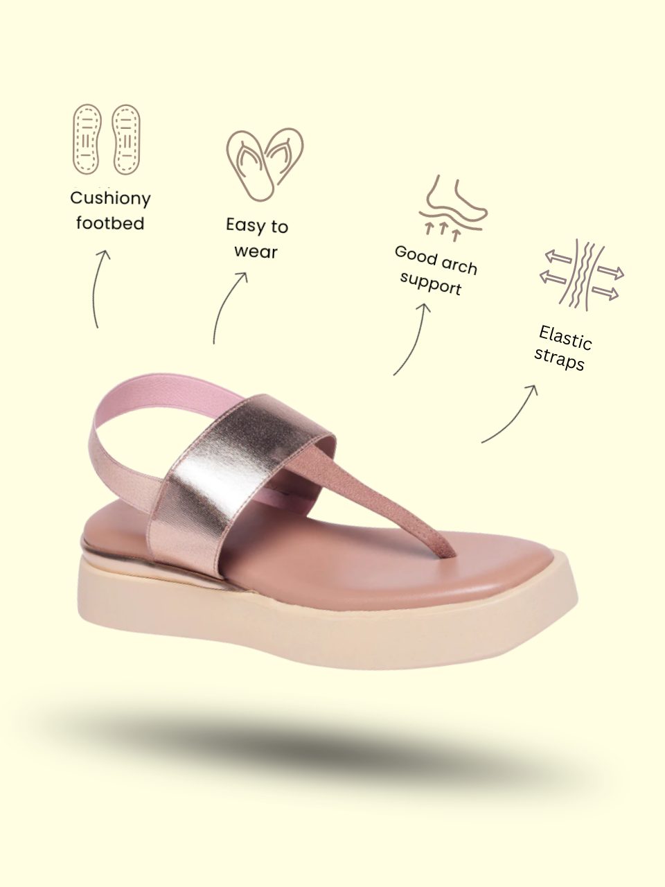 Wendy Pink Flatform Heels