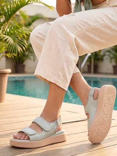 Eudora Green Flatform Heels