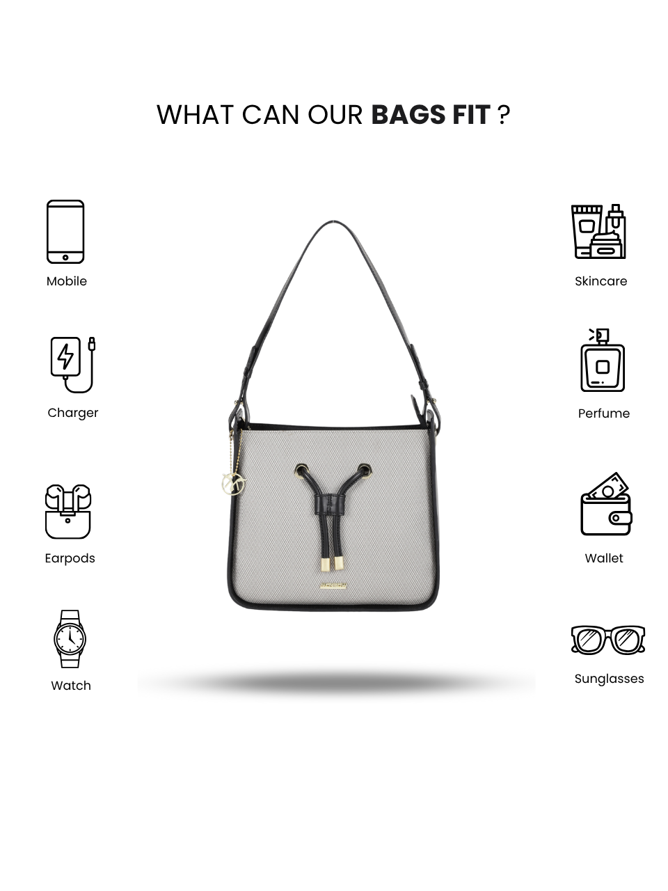Cordelia Black Sling Bag