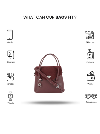 Velora Maroon Sling Bag