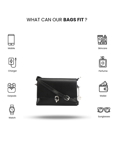 Biella Black Sling Bag