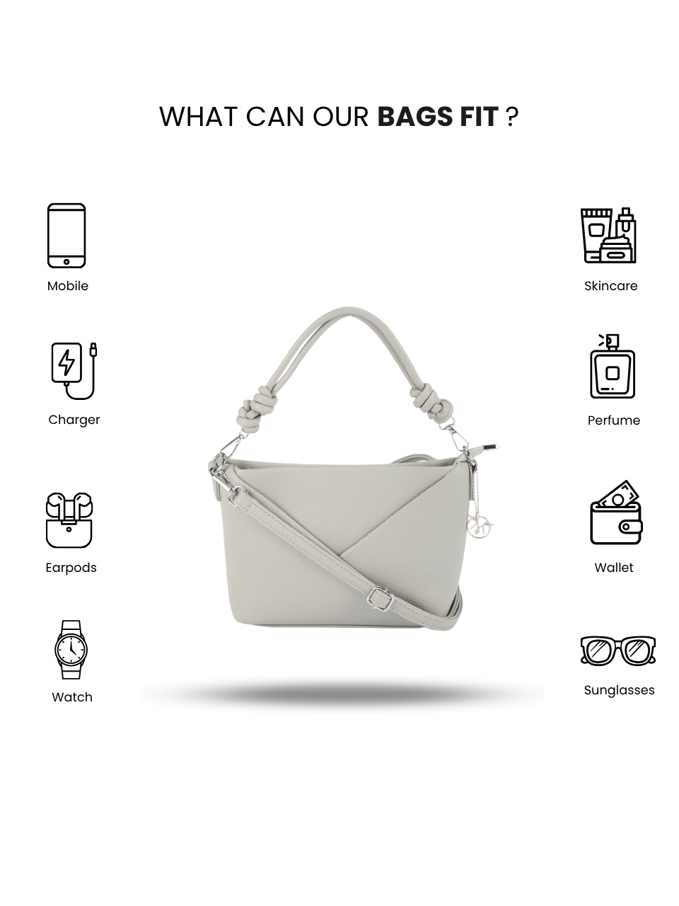Slingvelope Grey Sling Bag