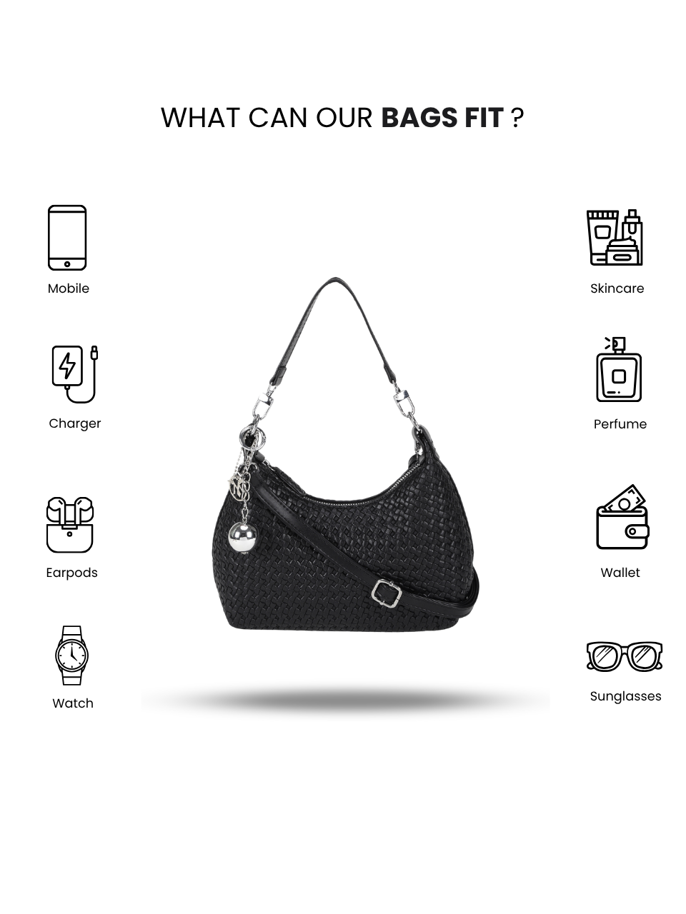 Tessera Black Sling Bag