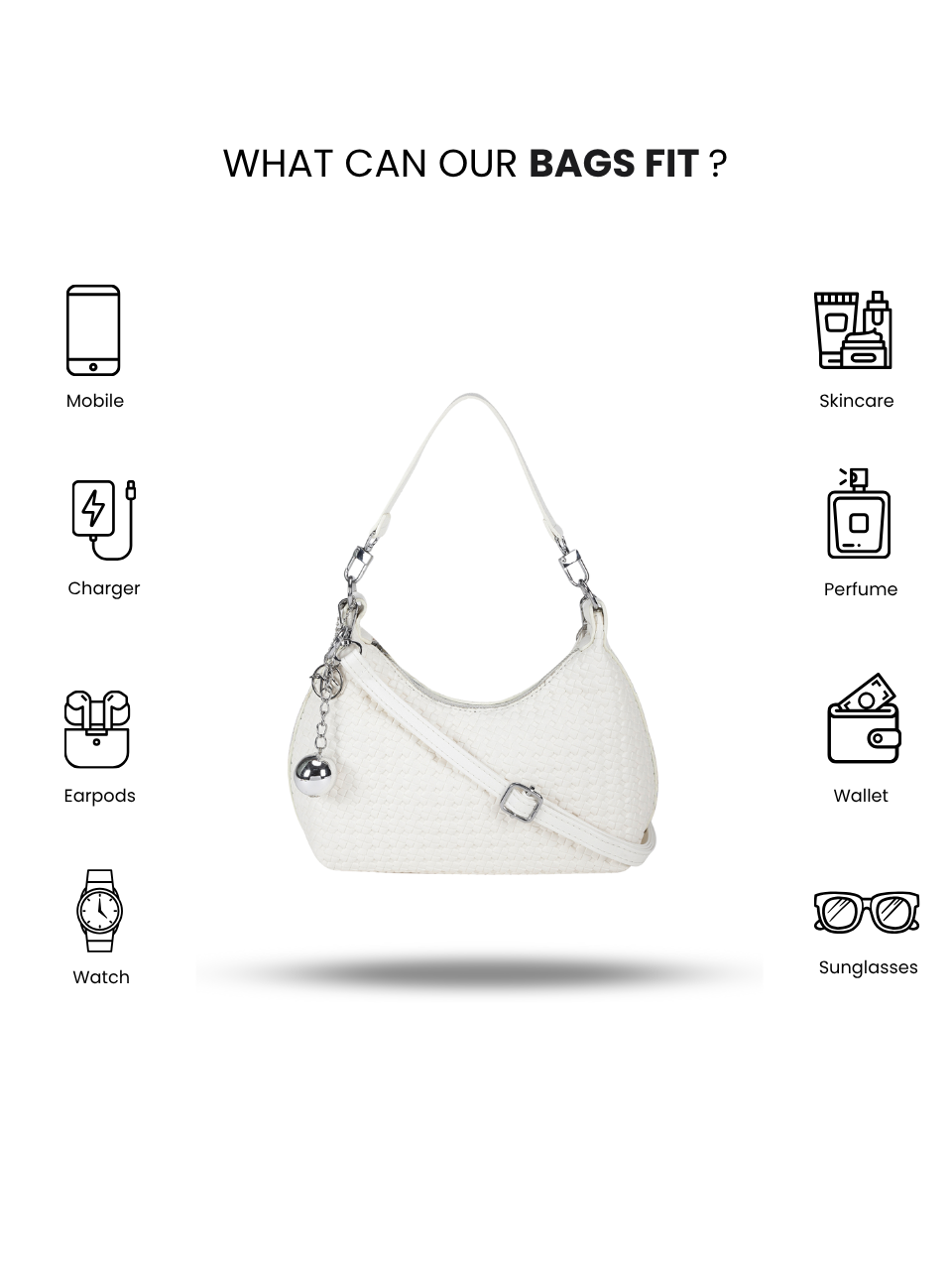 Tessera White Sling Bag