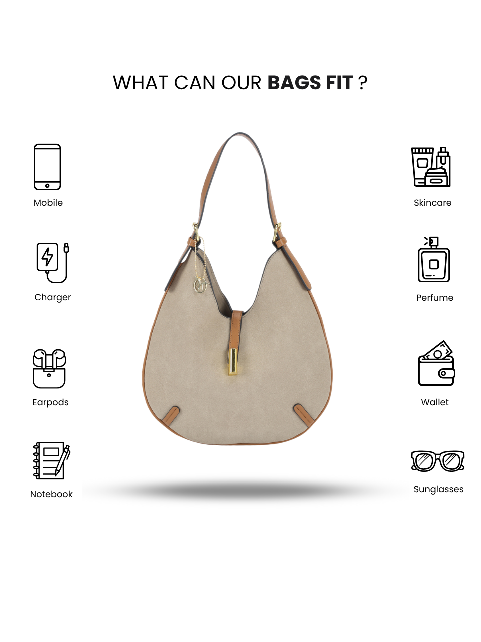 Luna Beige Sling Bag