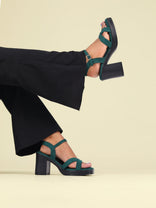 Irie Green Platform Heels