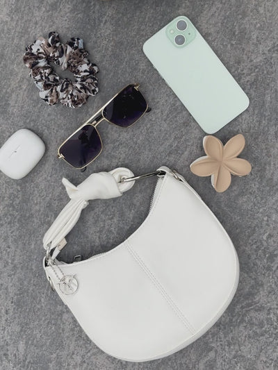 Nilaa White Sling Bag