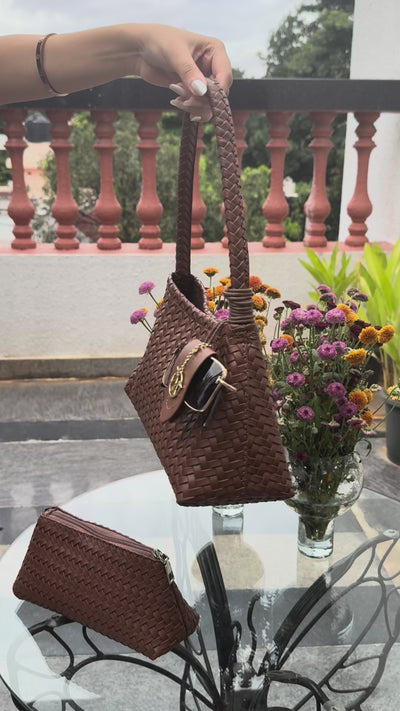 Tessa Brown Shoulder Bag