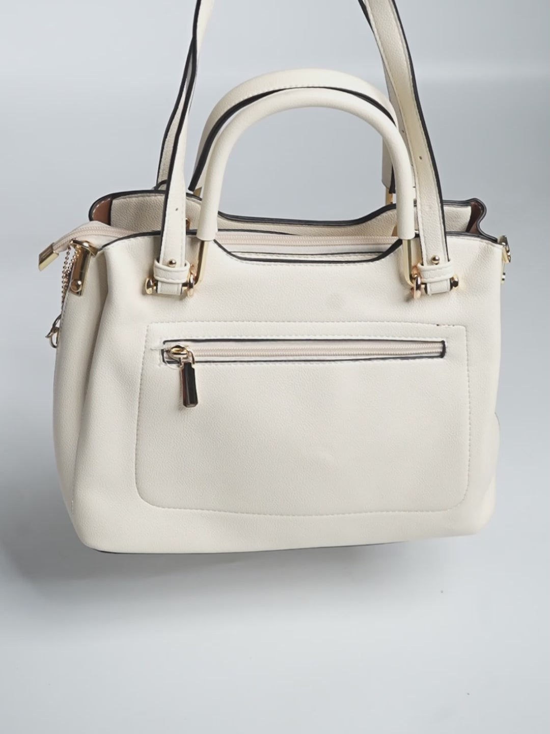 Phoebe Beige Satchel Bag