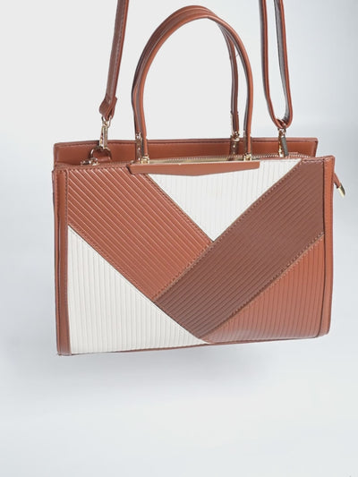 Tria Brown Satchel Bag