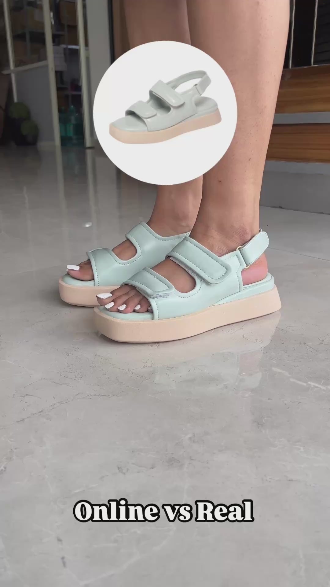 Eudora Green Flatform Heels