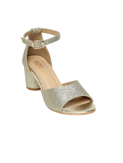 Philis Silver Block Heel