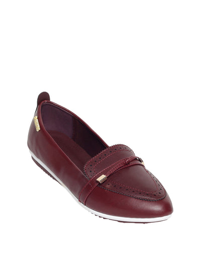 Denise Maroon Ballet Flats