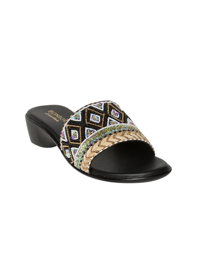 Reyna Black Wedge Heel