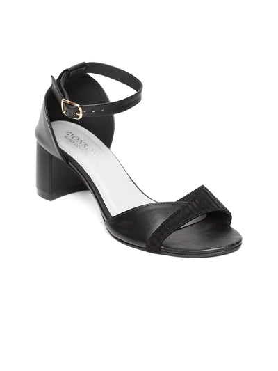 Melina Black Block Heel