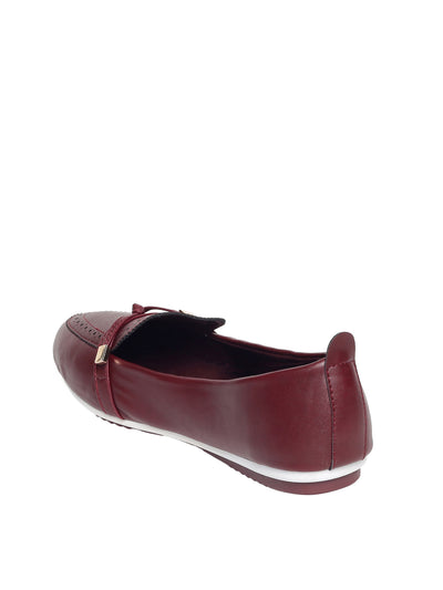 Denise Maroon Ballet Flats