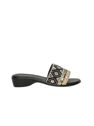 Reyna Black Wedge Heel
