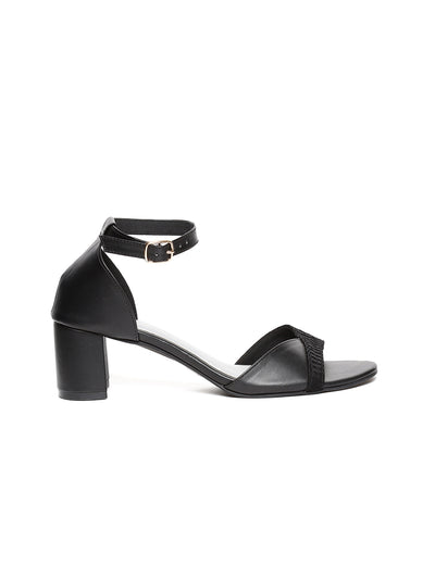 Melina Black Block Heel