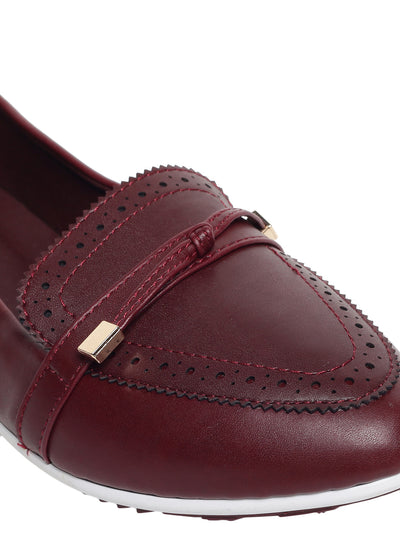 Denise Maroon Ballet Flats