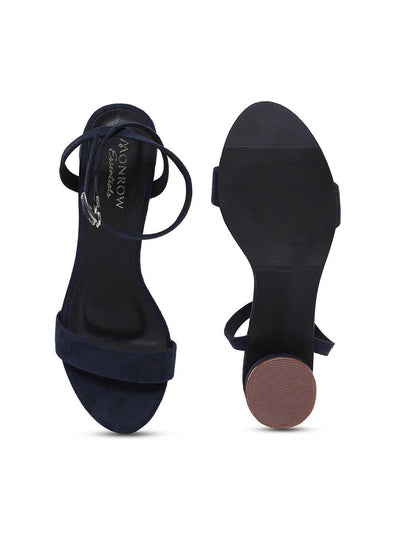 Amirah Navy Block Heel