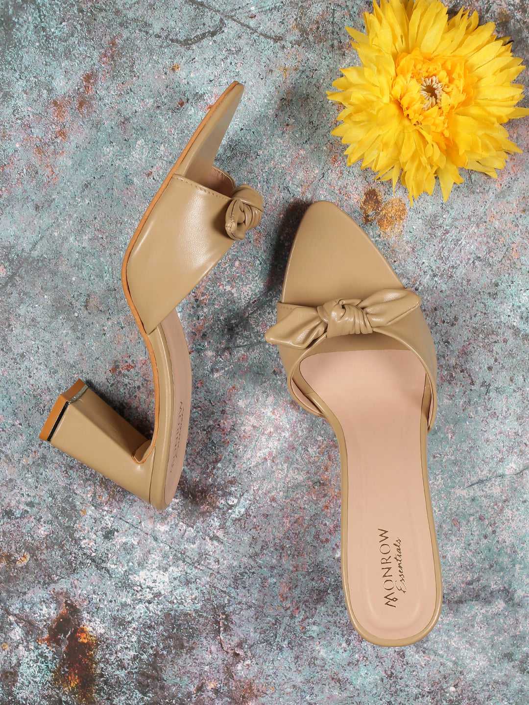 Averele Beige Block Heel