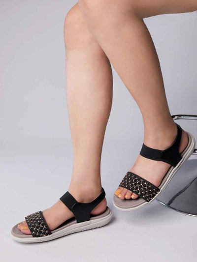 Hana Black Flats