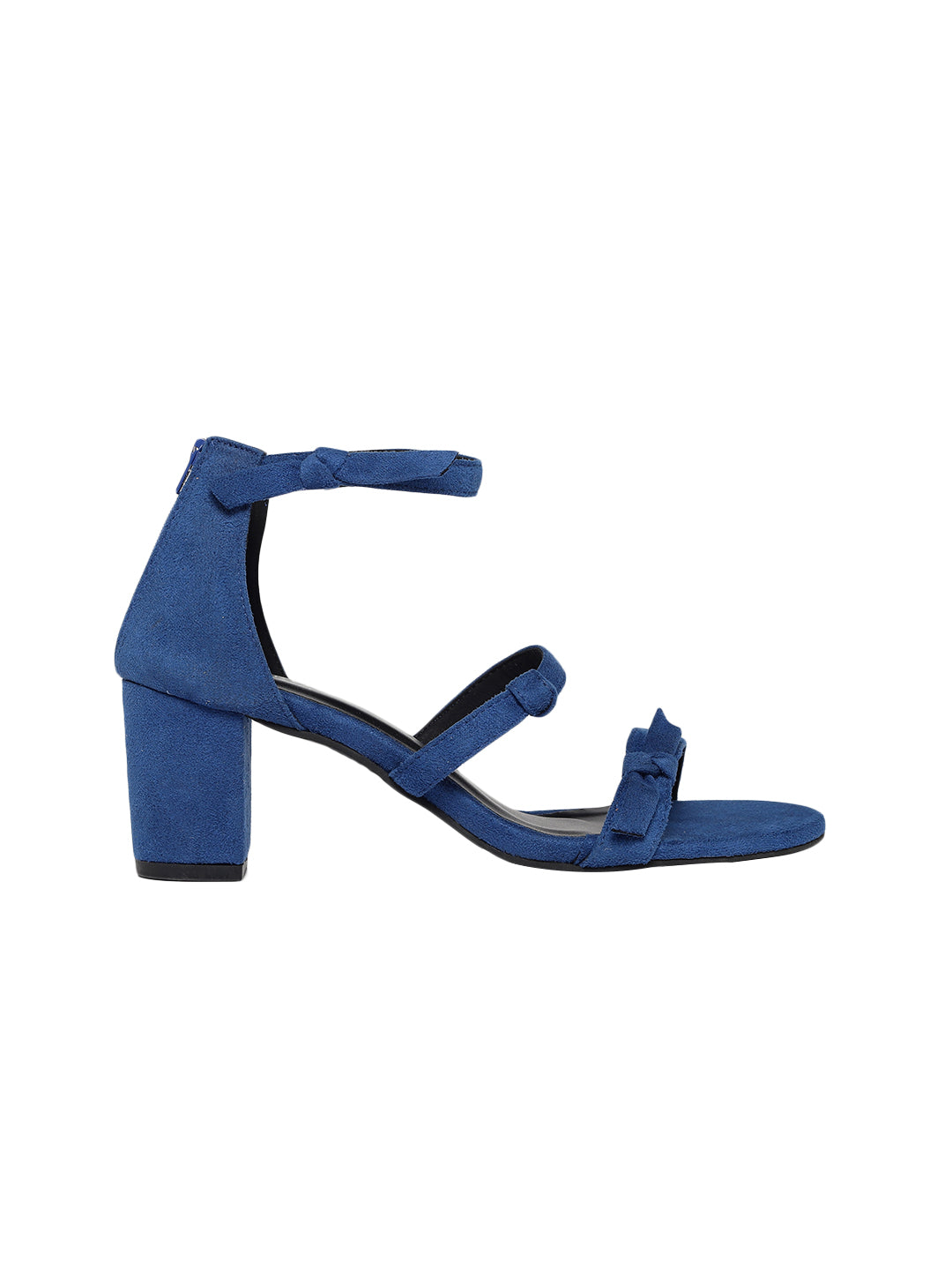 Emory Ink Blue Block Heel