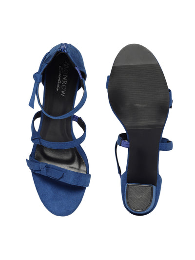 Emory Ink Blue Block Heel