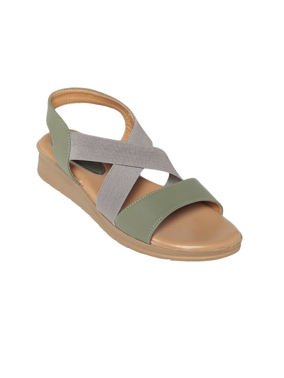 Esen Green Sandals