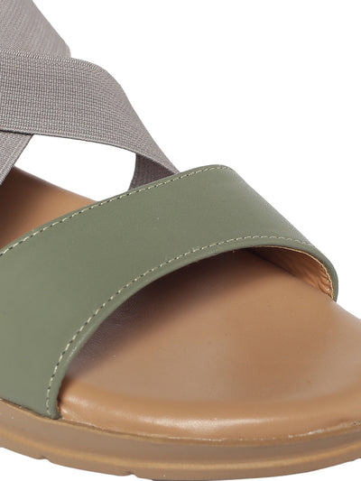 Esen Green Sandals