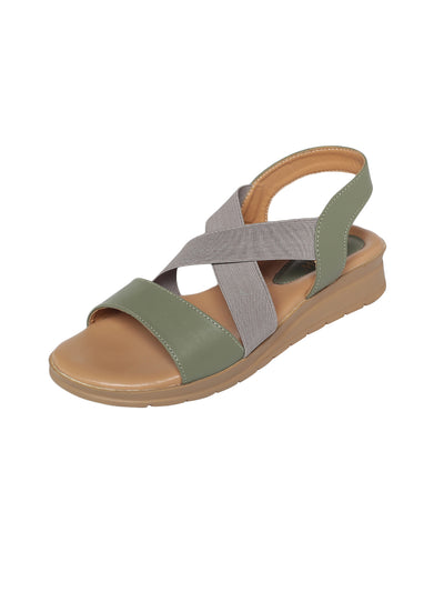 Esen Green Sandals