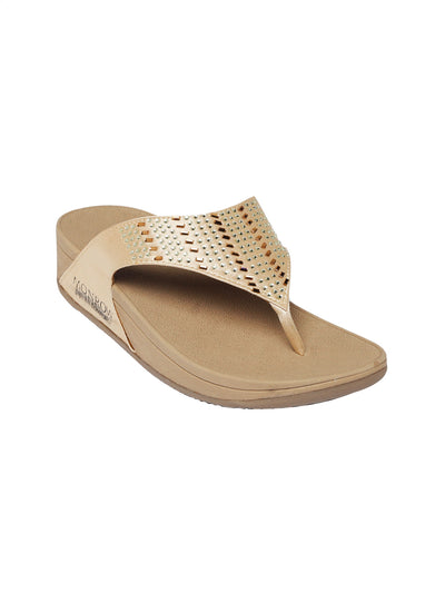 Layla Rose Gold Flats